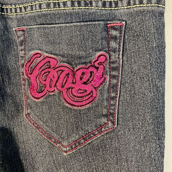 Coogi denim Y2K Capri embroidered pockets streetwear size 7/8 jeans - Picture 7 of 9